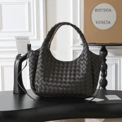 Alternative view of BOTTEGA VENETA Top Handle Bags Nappa Lambskin Brown 33X20X16.5CM A08010065051