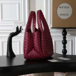 Alternative view of BOTTEGA VENETA Top Handle Bags Nappa Lambskin Burgundy 33X20X16.5CM A08010065054