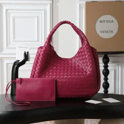 BOTTEGA VENETA Top Handle Bags Nappa Lambskin Fuchsia 39X24X18.5CM A33010065024