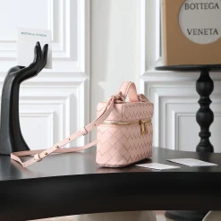 Alternative view of BOTTEGA VENETA Top Handle Bags Pink-Gold 22X12.5X5CM F8010064608
