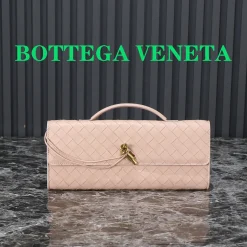BOTTEGA VENETA Top Handle Bags Pink-Gold 31X13X3CM F8010064355