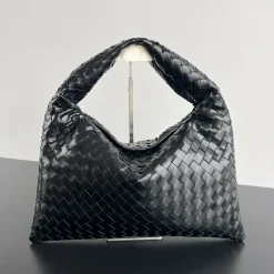 BOTTEGA VENETA Top Handle Bags Woven Leather Black 46X21X10CM I8010060584