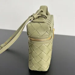 Alternative view of BOTTEGA VENETA Top Handle Bags Woven Leather Green-Gold 22X12.5X5CM F8010064665