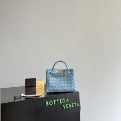 BOTTEGA VENETA Totes Bags Blue-Gold 20X15X9CM H3010063910