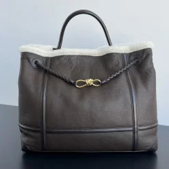 BOTTEGA VENETA Totes Bags Brown-White 45X22X34CM A66010065580