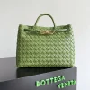 BOTTEGA VENETA Totes Bags Green-Gold 32X24X12CM A13010065796