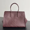 BOTTEGA VENETA Totes Bags Lamb Leather Burgundy-Gold 37X27X24 A40010064924