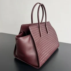 Alternative view of BOTTEGA VENETA Totes Bags Lamb Leather Burgundy-Gold 37X27X24 A40010064924