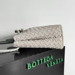 Alternative view of BOTTEGA VENETA Totes Bags Lambskin Leather Grey-Gold 32X24X12CM A13010065766