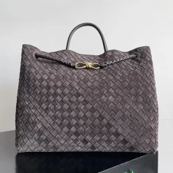BOTTEGA VENETA Totes Bags Nappa Leather Brown-Gold 45X22X34CM A88010065571