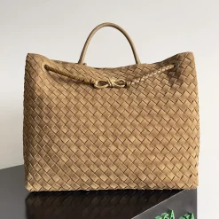 BOTTEGA VENETA Totes Bags Nappa Leather Brown-Gold 45X22X34CM A88010065572