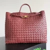BOTTEGA VENETA Totes Bags Nappa Leather Red-Gold 45X22X34CM A88010065575