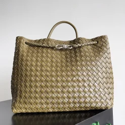BOTTEGA VENETA Totes Bags Olive-Silver 45X22X34CM A88010065566