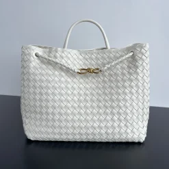 BOTTEGA VENETA Totes Bags White-Gold 45X22X34CM A88010065533