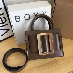 BOYY Shoulder Bags Brown-Gold 18X14X11CM H0010066307