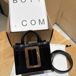 BOYY Shoulder Bags Calf Leather Black-Gold 18X14X11CM H0010066273