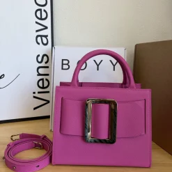 BOYY Shoulder Bags Calf Leather Pink-Gold 23X18X14CM I5010066377