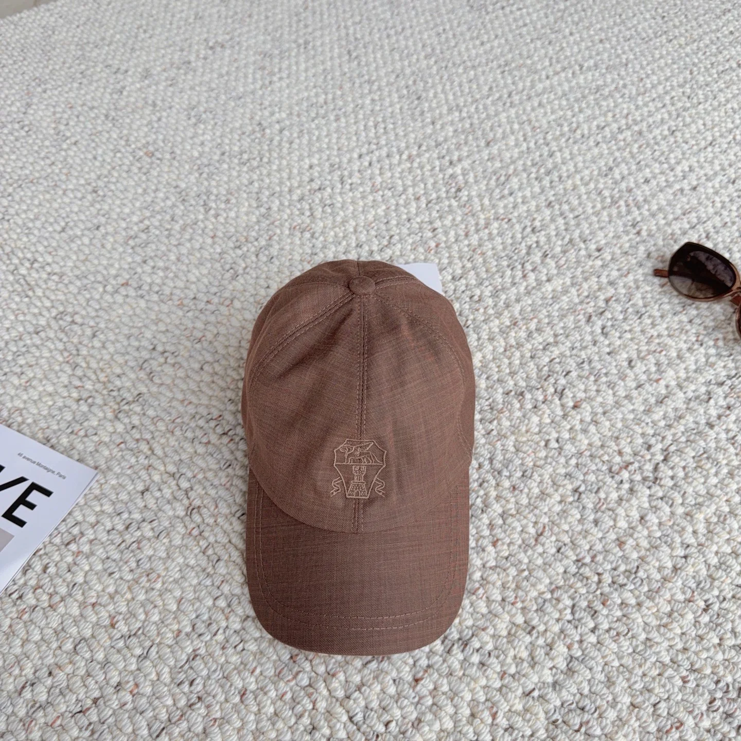 BRUNELLO CUCINELLI Caps Brown-White D010072765 - Image 5