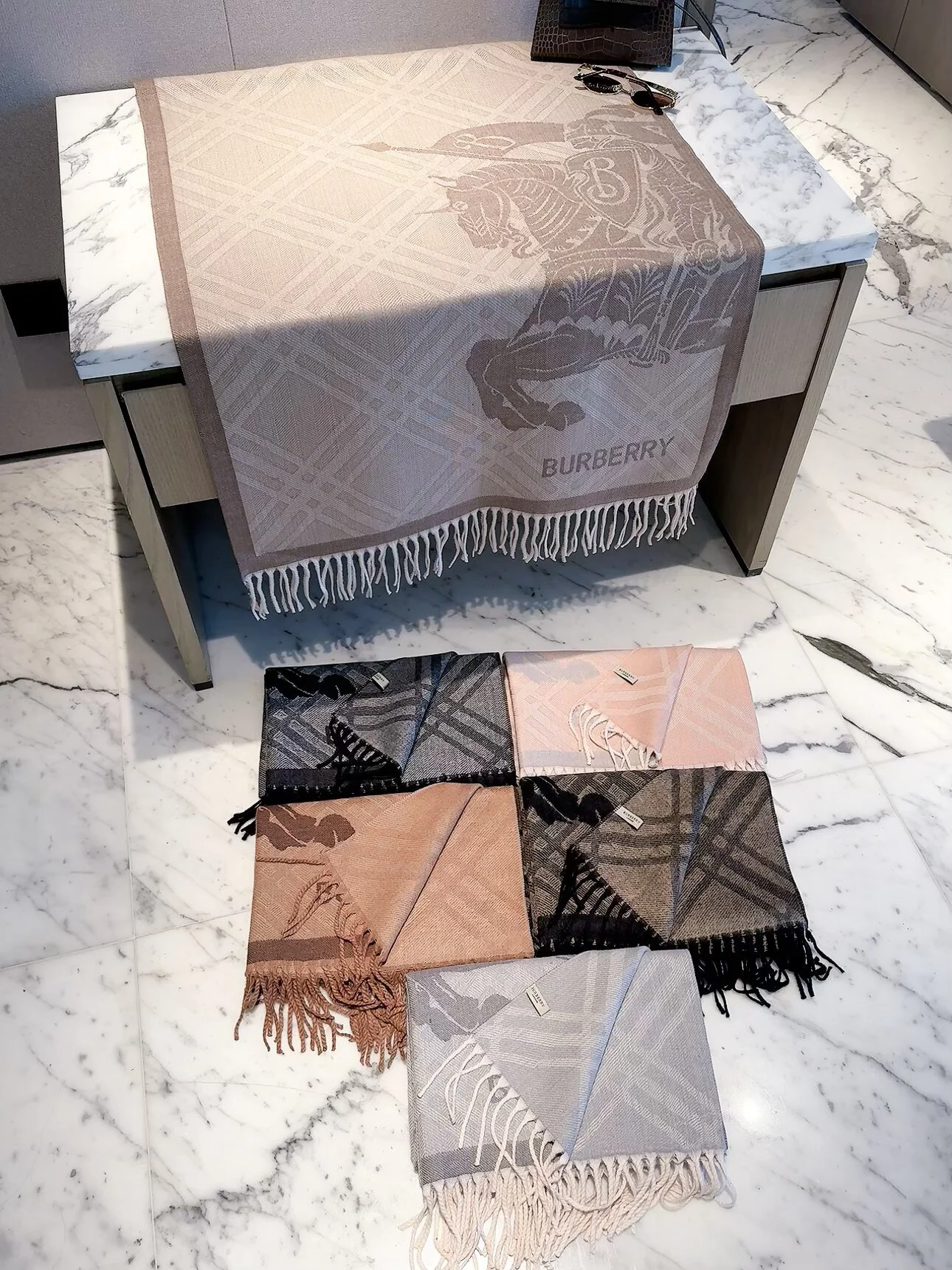 BURBERRY Scarves Brown-Black D510070930 - Image 9
