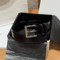 CELINE Belts Black-Silver 3.0cm Width A7010050029