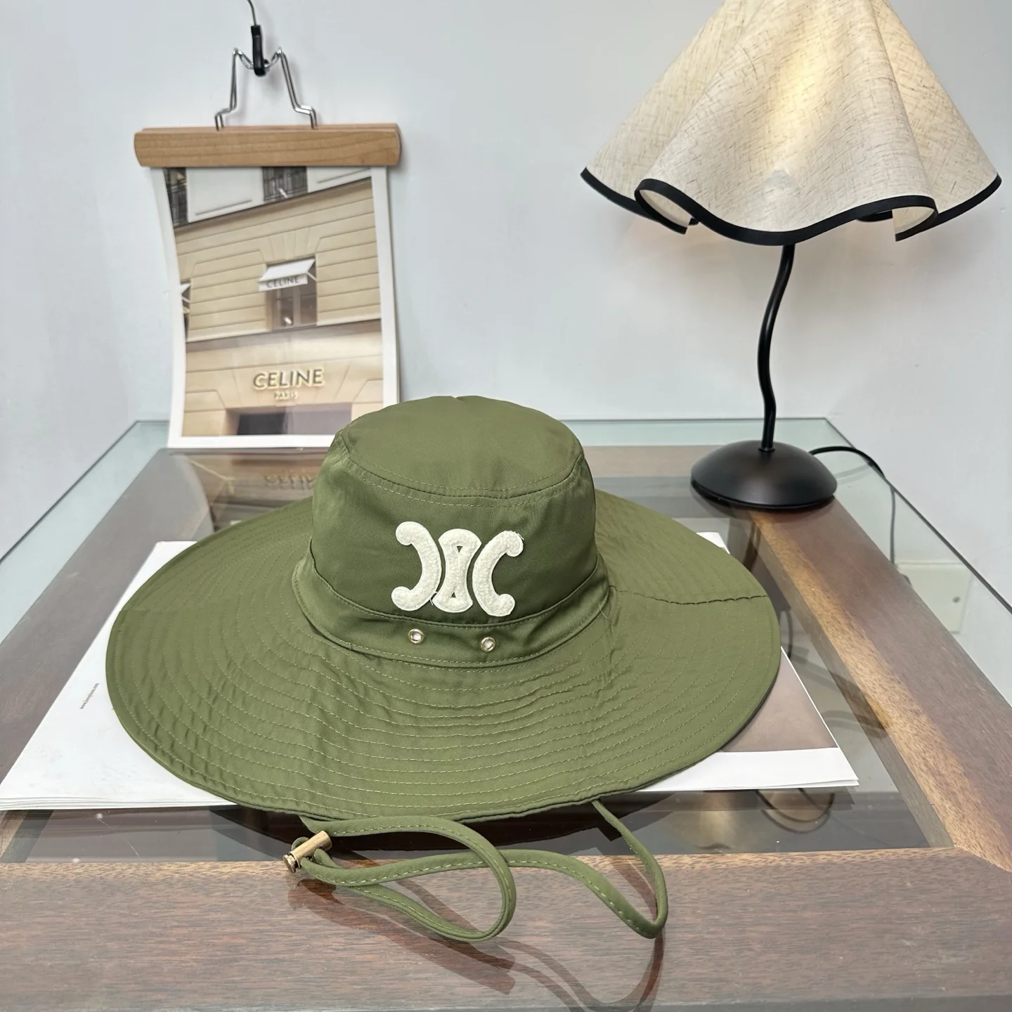 CELINE Hats Green-White E510072405