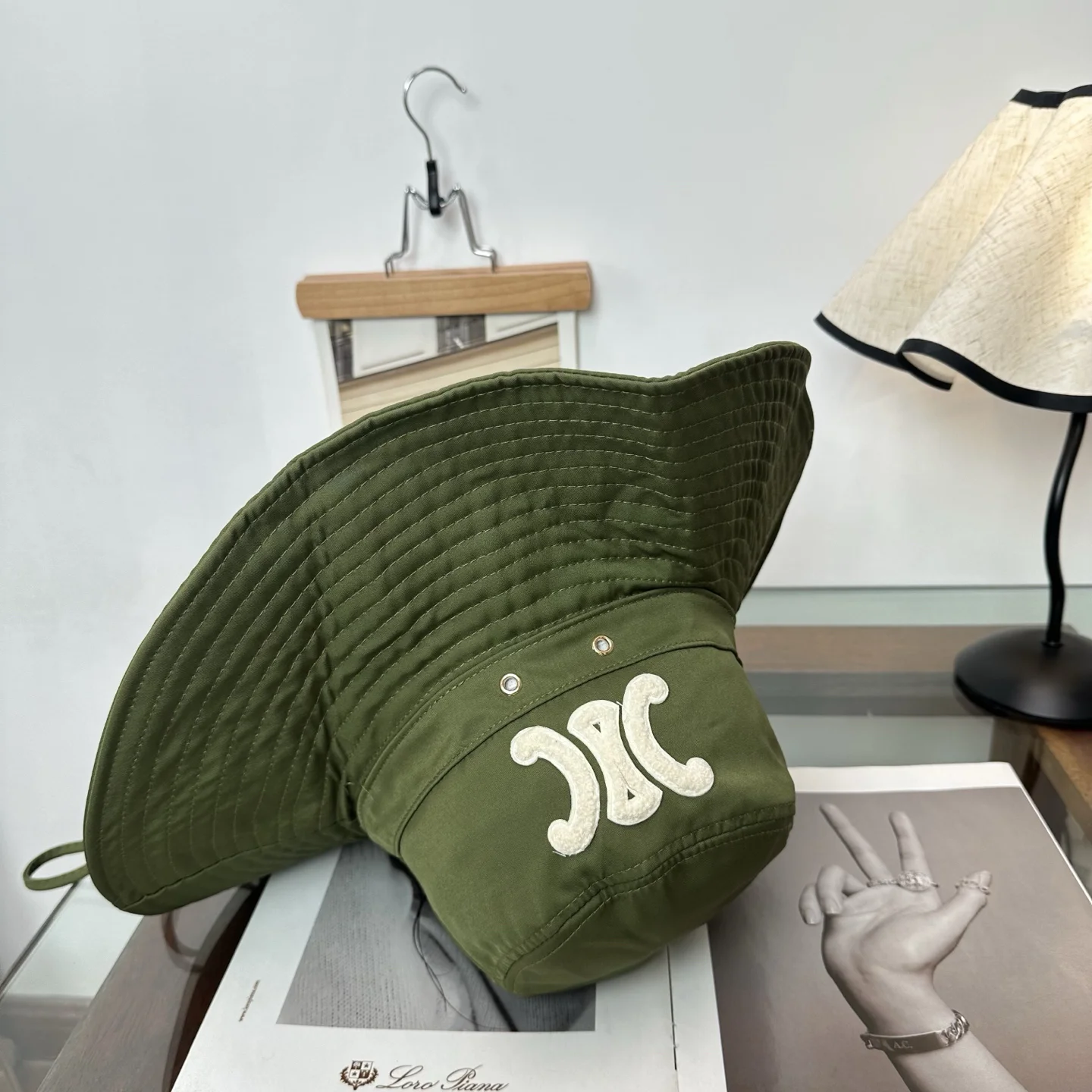 CELINE Hats Green-White E510072405 - Image 7