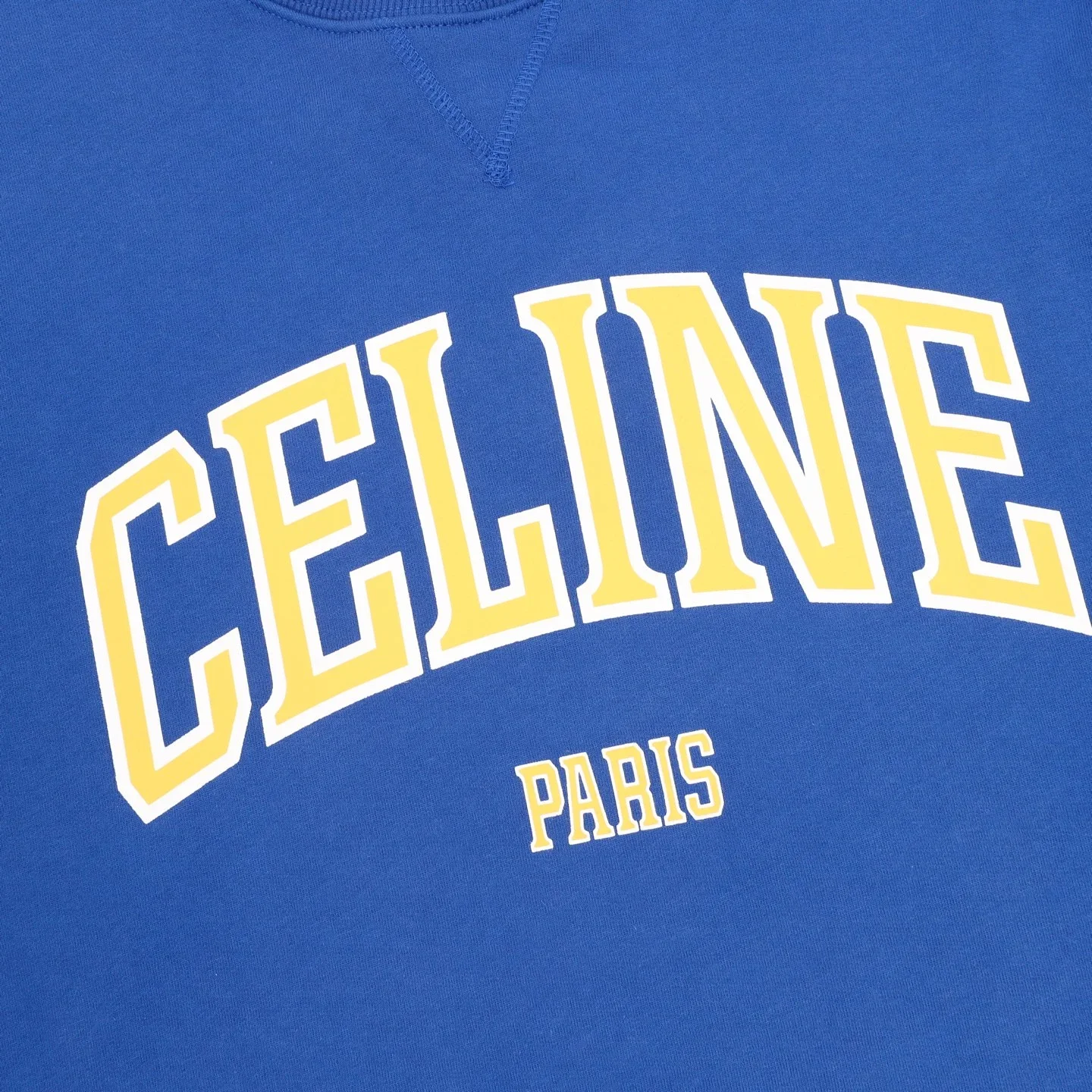 CELINE Sweaters Terry Cotton Blue-Yellow S-XL B30202610040069 - Image 4
