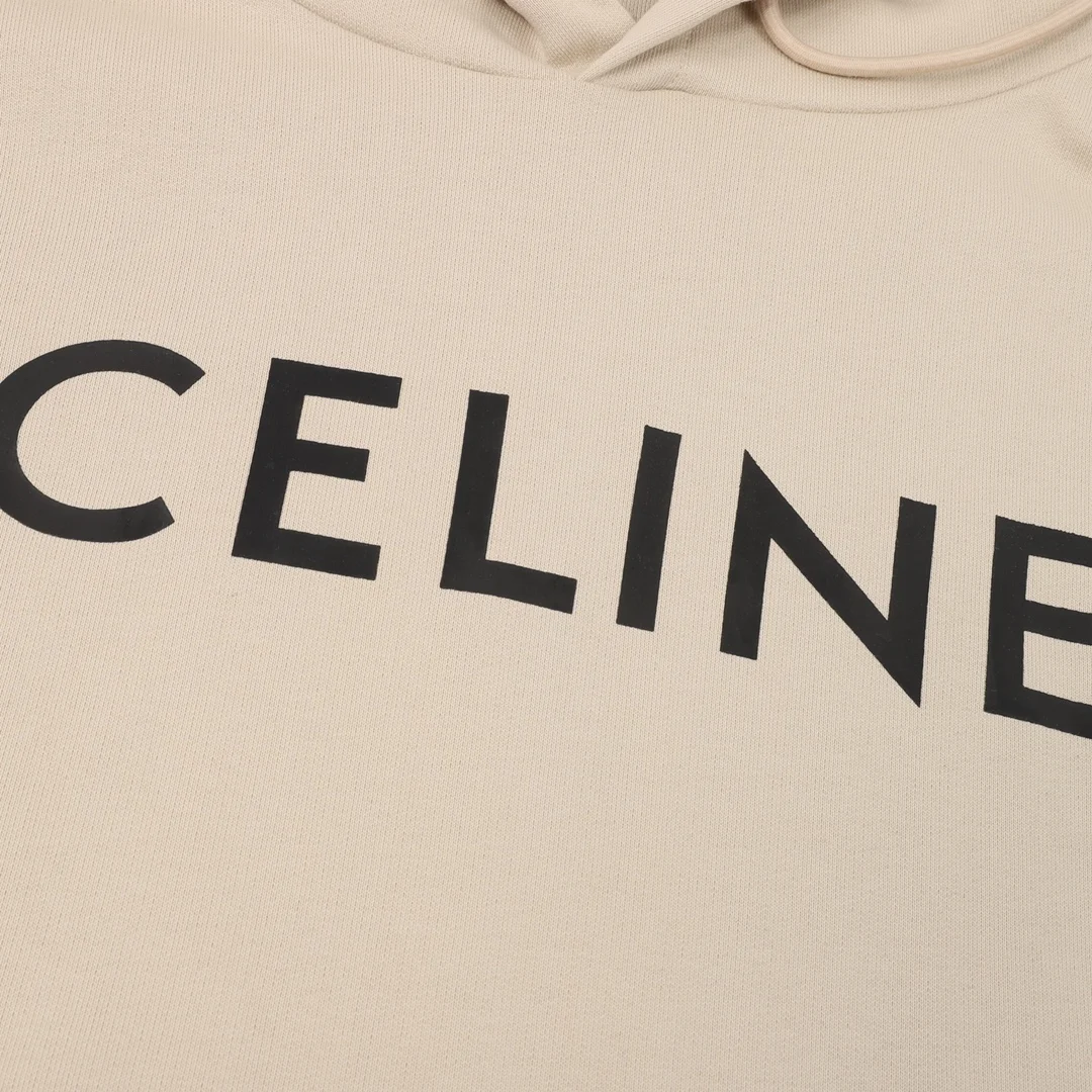 CELINE T-shirts Beige-Black S-L B20202610040040 - Image 4