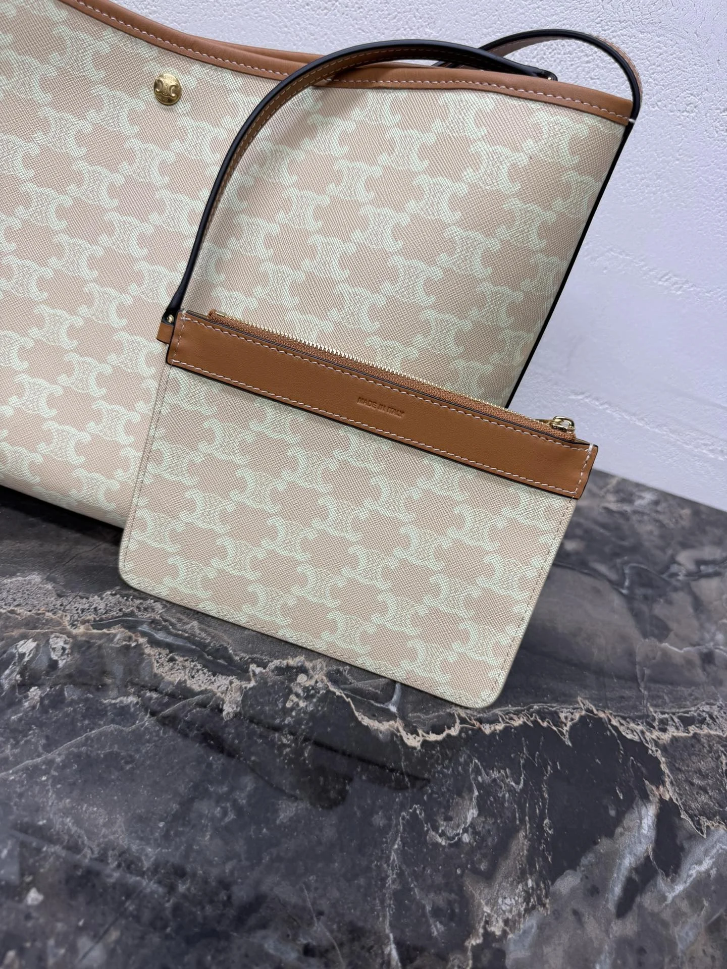 CELINE Totes Bags Beige-Brown 32.5X24.5X14CM F0010060048 - Image 5
