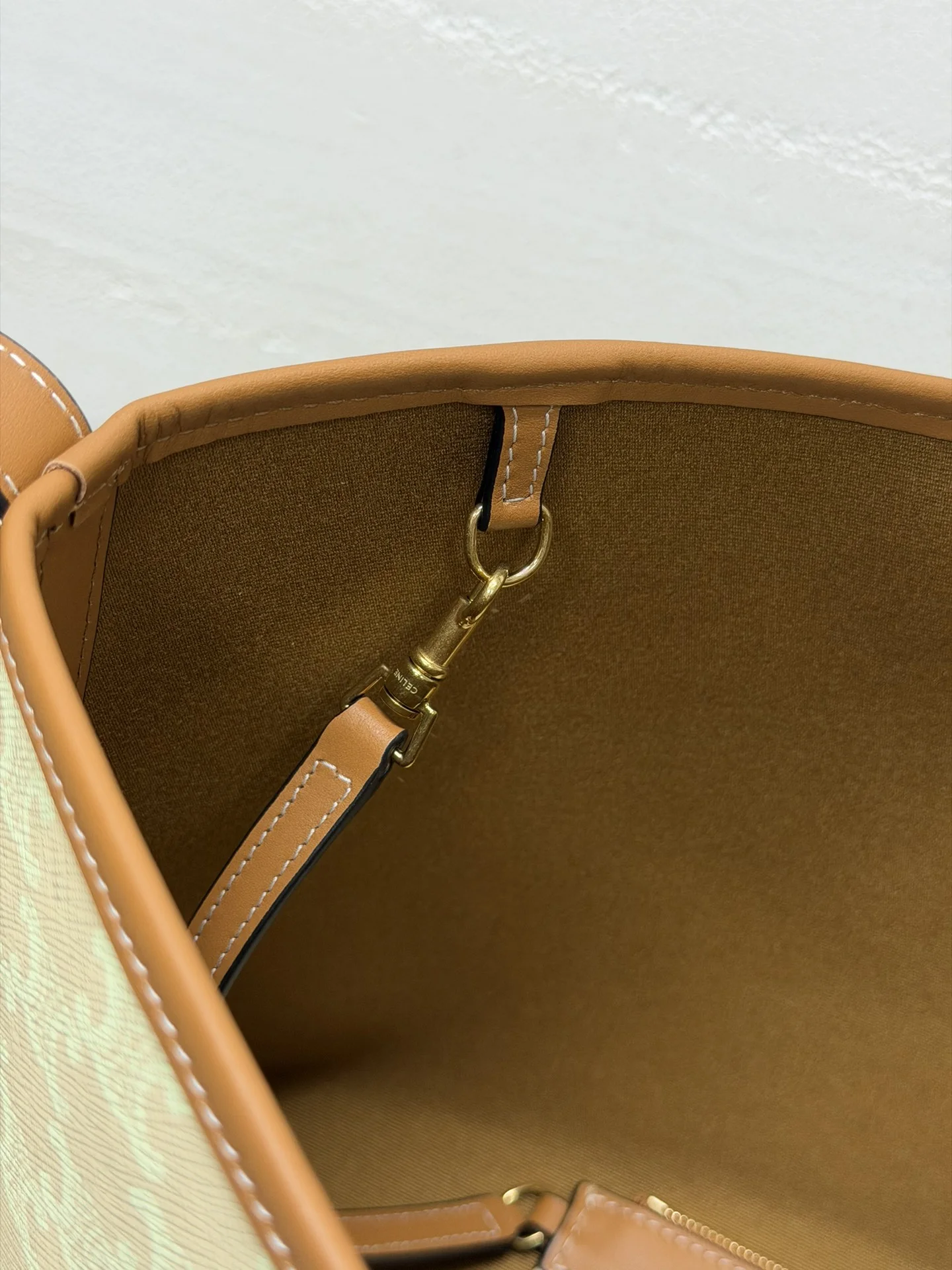 CELINE Totes Bags Beige-Brown 32.5X24.5X14CM F0010060048 - Image 8