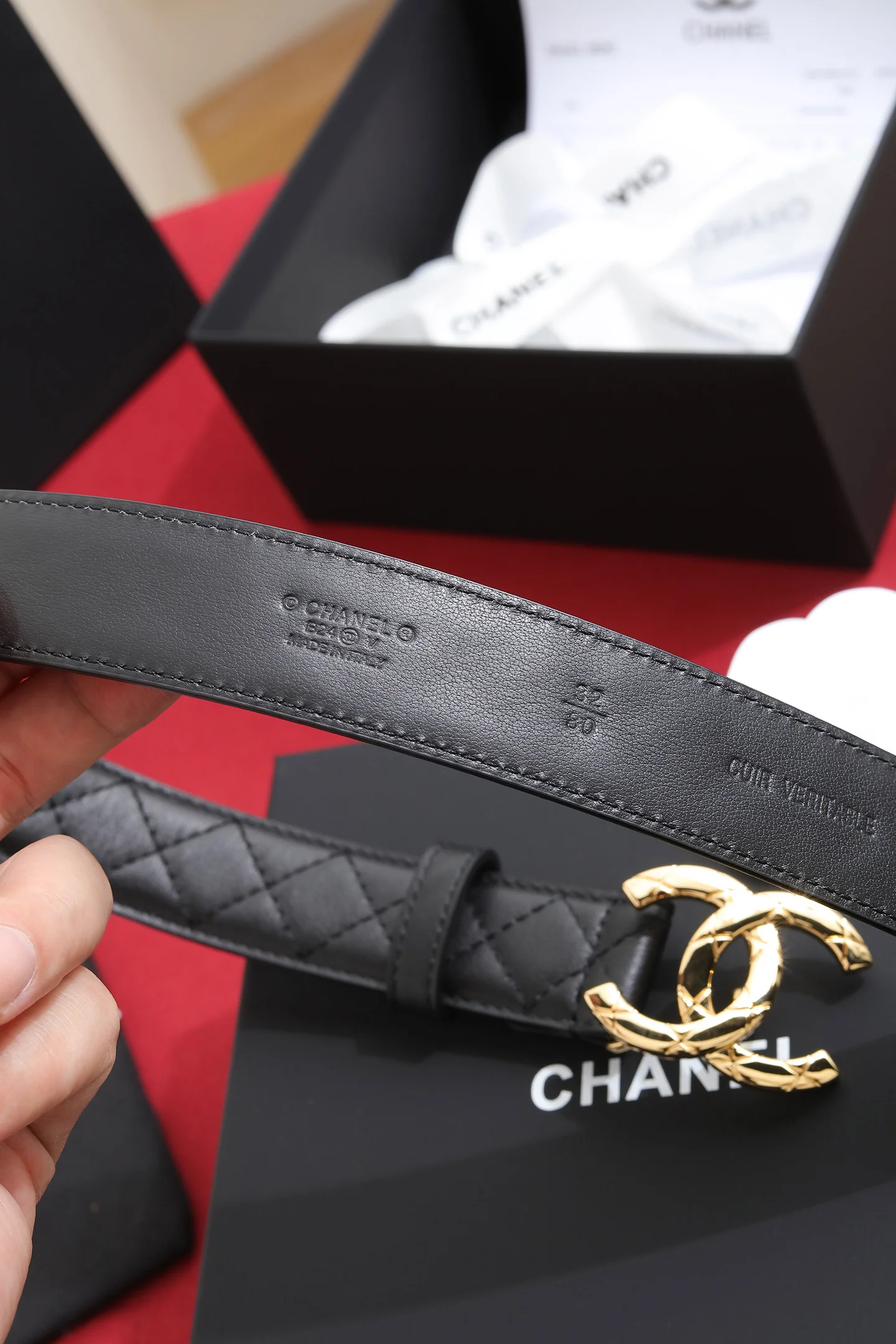 CHANEL Belts Black-Gold A6010050353 - Image 8