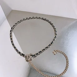 CHANEL Belts Black-Gold A9010050049