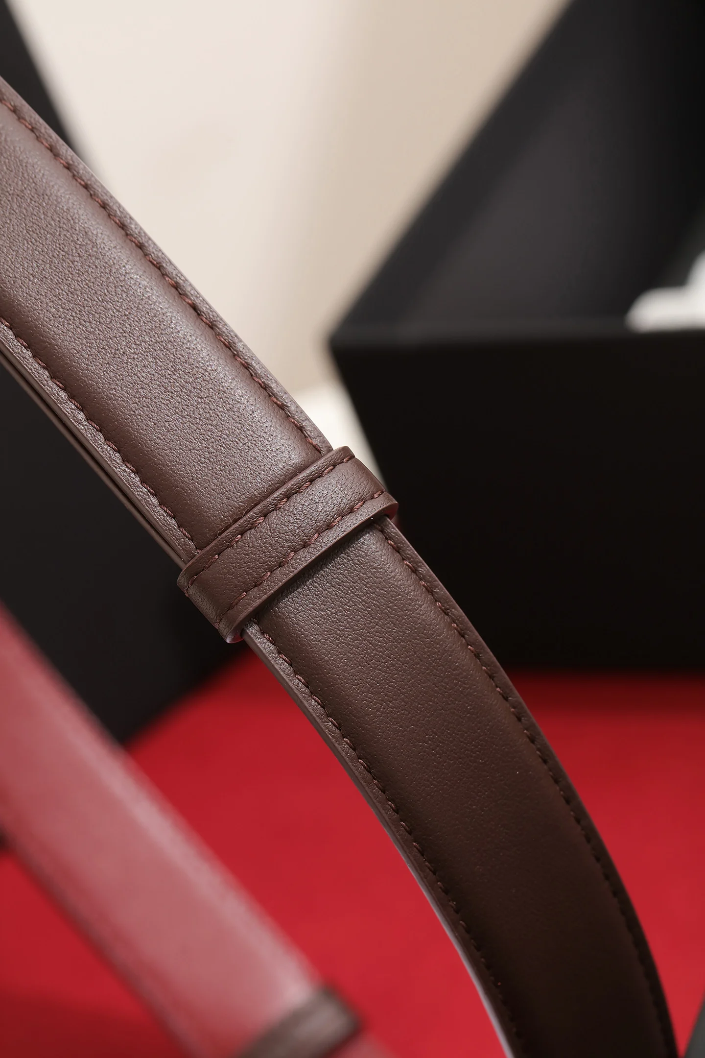 CHANEL Belts Brown-Gold 2.5cm Width A9010050344 - Image 3