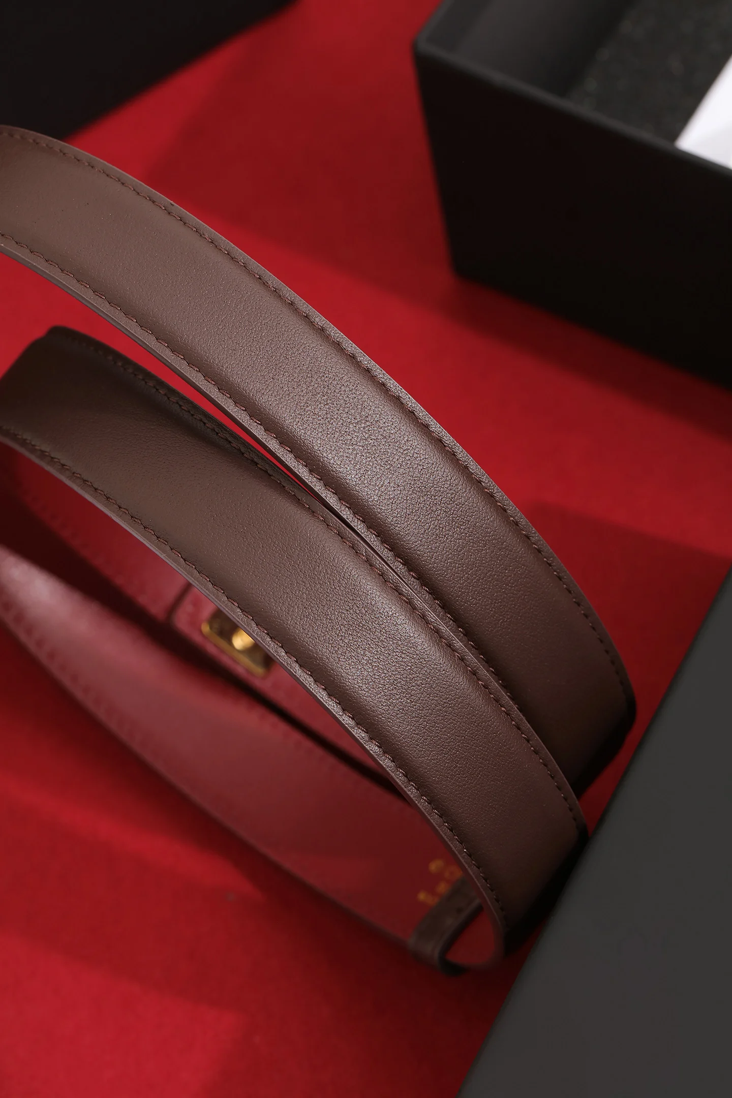 CHANEL Belts Brown-Gold 2.5cm Width A9010050344 - Image 5