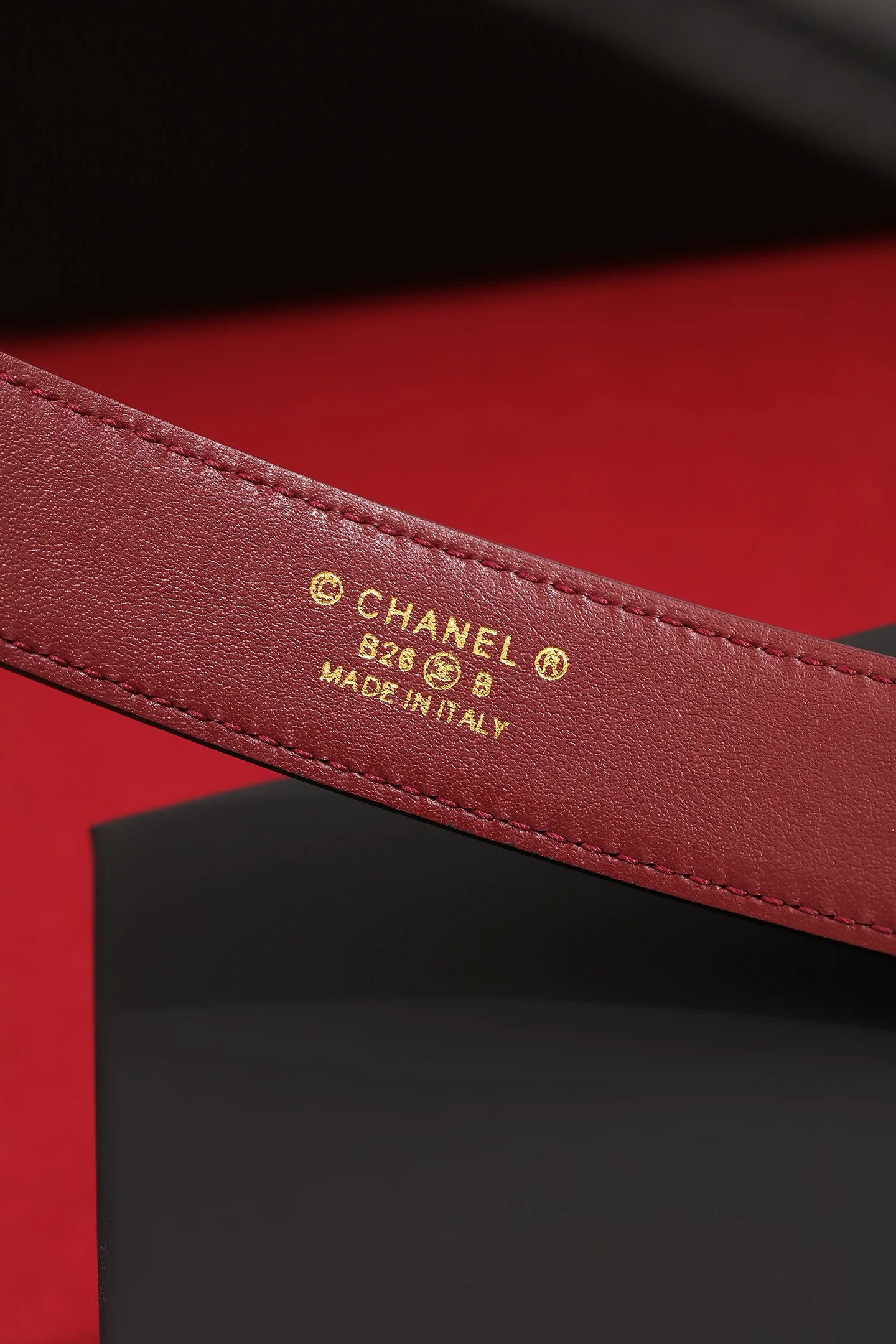 CHANEL Belts Brown-Gold 2.5cm Width A9010050344 - Image 6