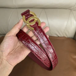 CHANEL Belts Red-Gold A6010050131