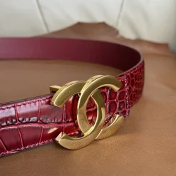 Alternative view of CHANEL Belts Red-Gold A6010050131