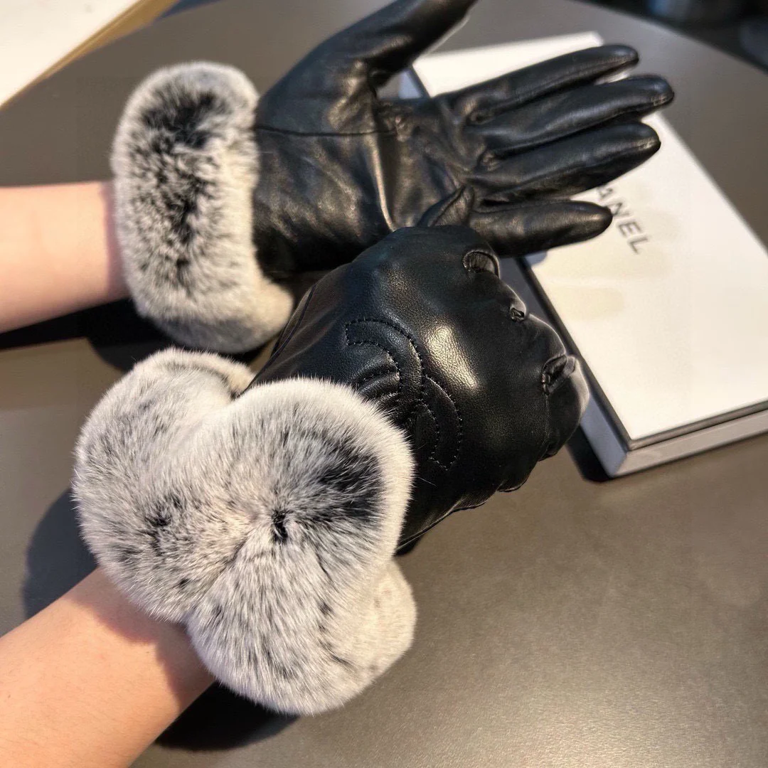 CHANEL Gloves Black-Gray H010071898 - Image 2
