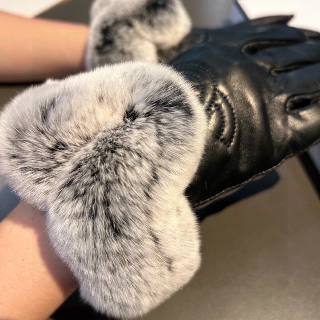 CHANEL Gloves Black-Gray H010071898 - Image 3