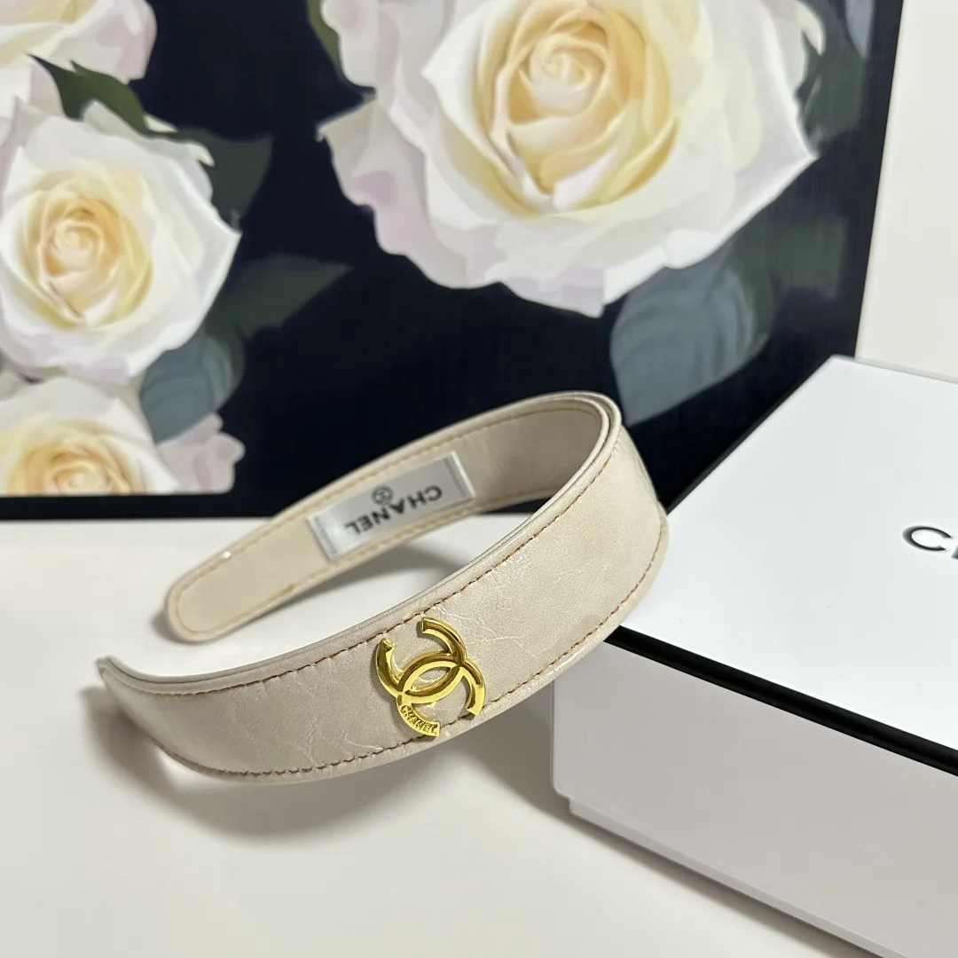 CHANEL Hair Accessories Cream-Gold D510071641 - Image 5