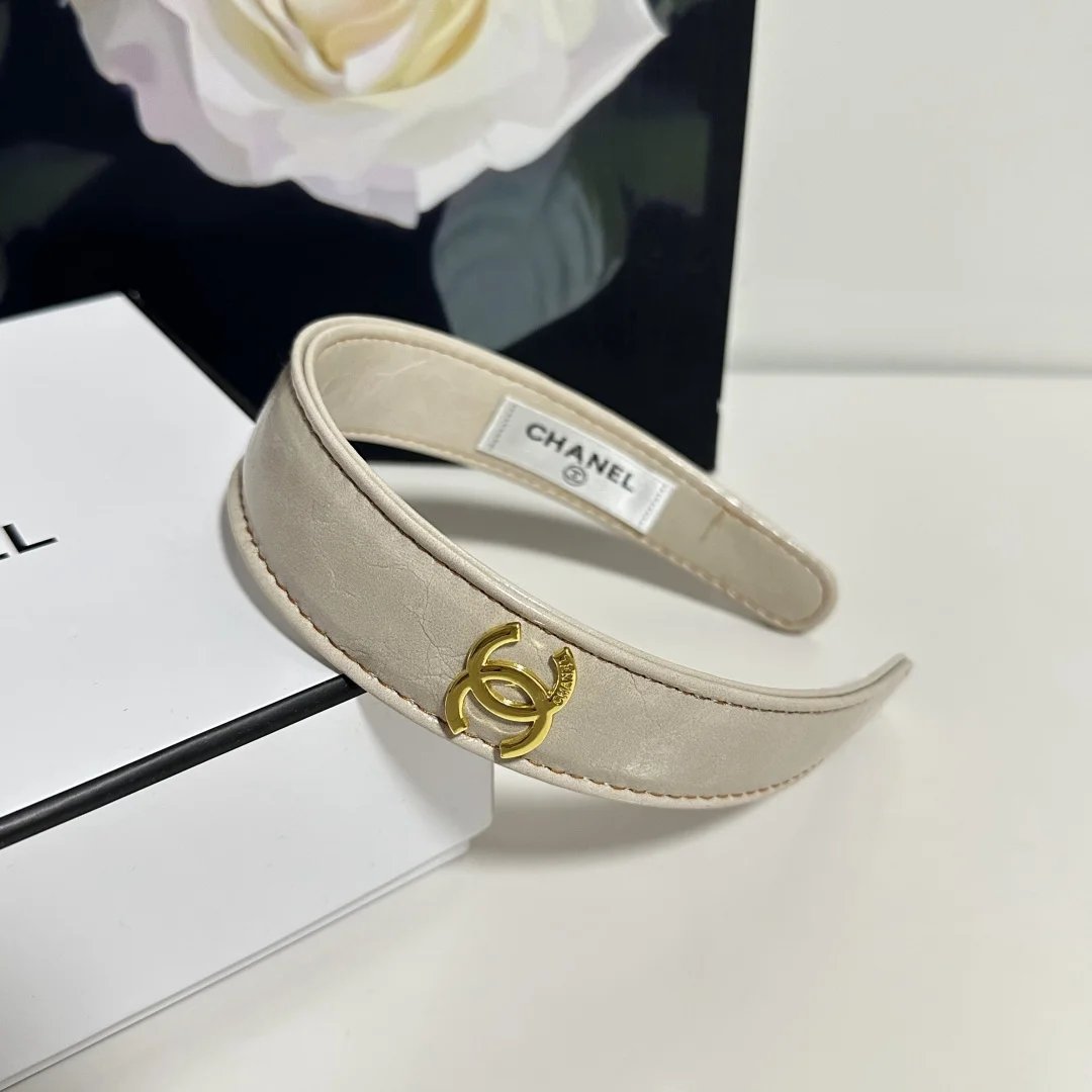 CHANEL Hair Accessories Cream-Gold D510071641 - Image 6