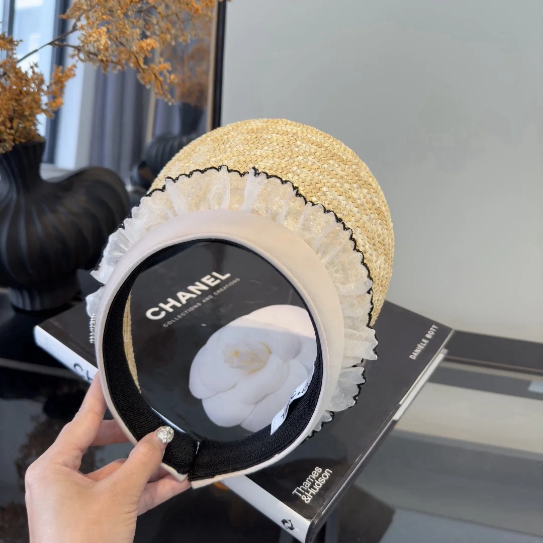 CHANEL Hats Straw Beige-Straw One Size F510073163 - Image 8