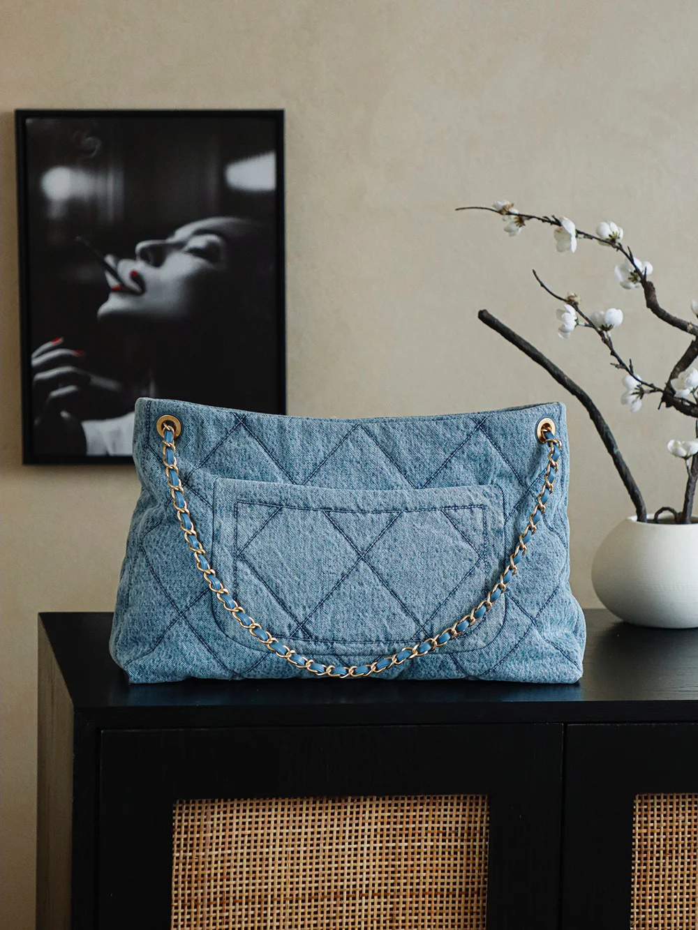 CHANEL Shoulder Bags Blue-Gold 26X38X11CM H8010060561 - Image 3