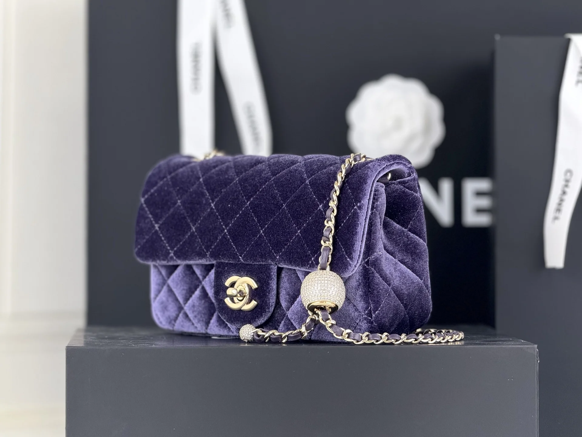 CHANEL Shoulder Bags Purple-Gold F5010061702 - Image 2