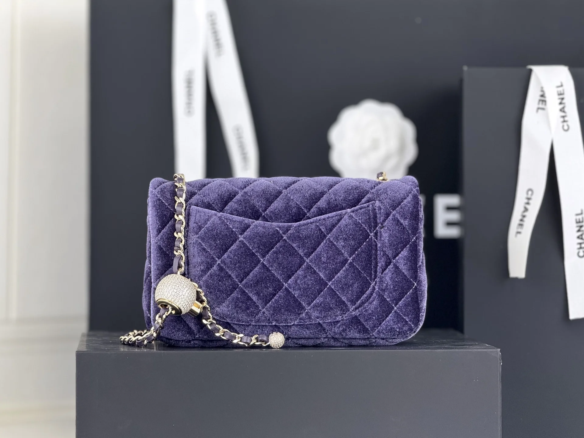CHANEL Shoulder Bags Purple-Gold F5010061702 - Image 3