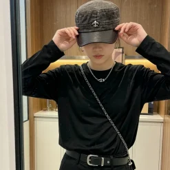 CHROME HEARTS Caps Black-Silver 57CM F510070970