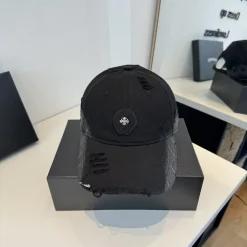 CHROME HEARTS Caps Black-Silver D510072072