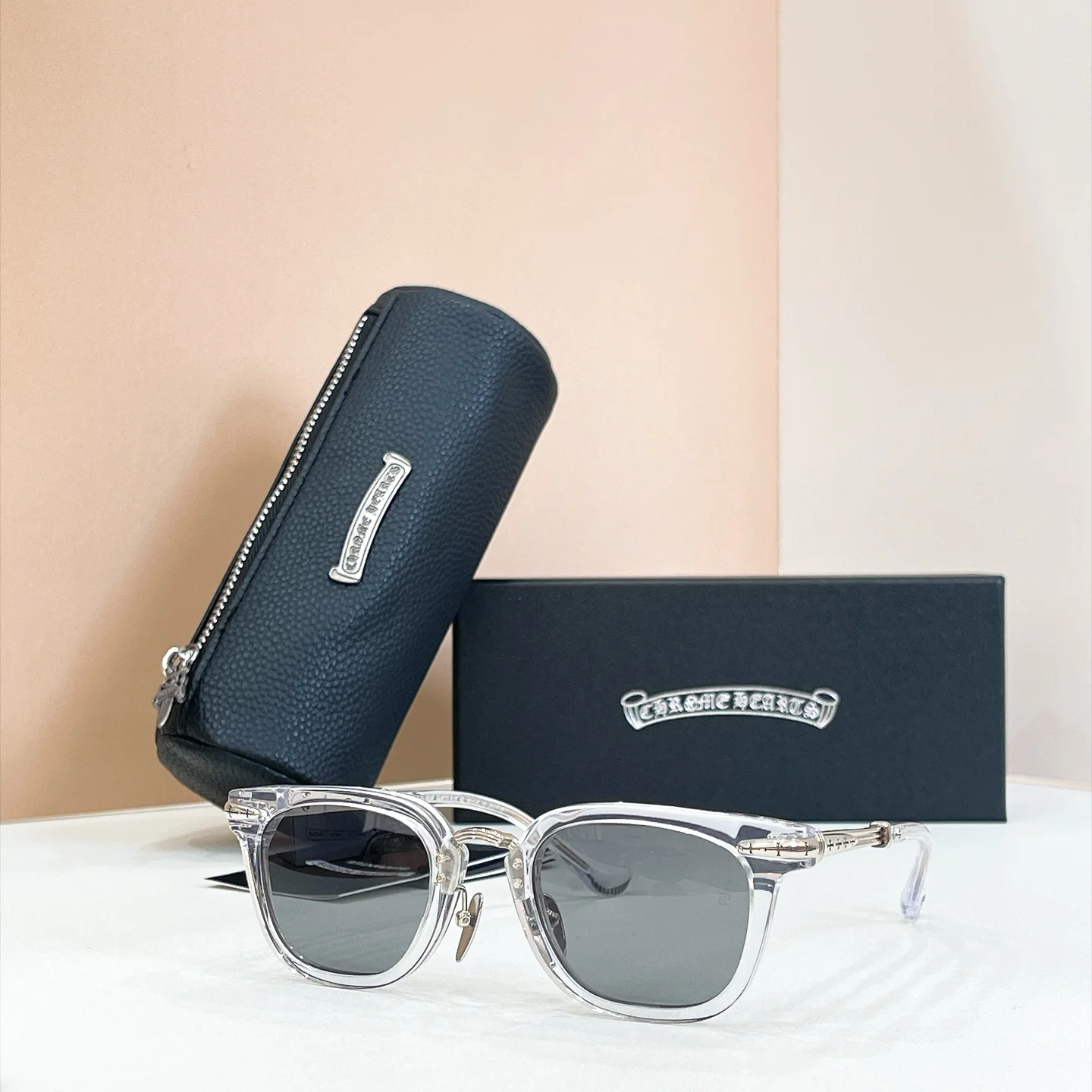 CHROME HEARTS Sunglasses Titanium A8510071032 - Image 3