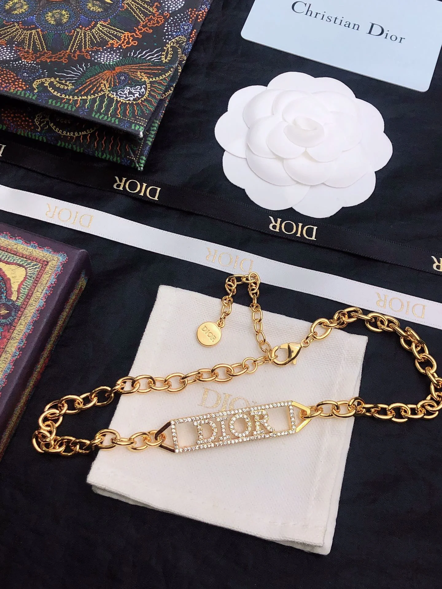 DIOR Accessories Gold-White F010073392 - Image 6