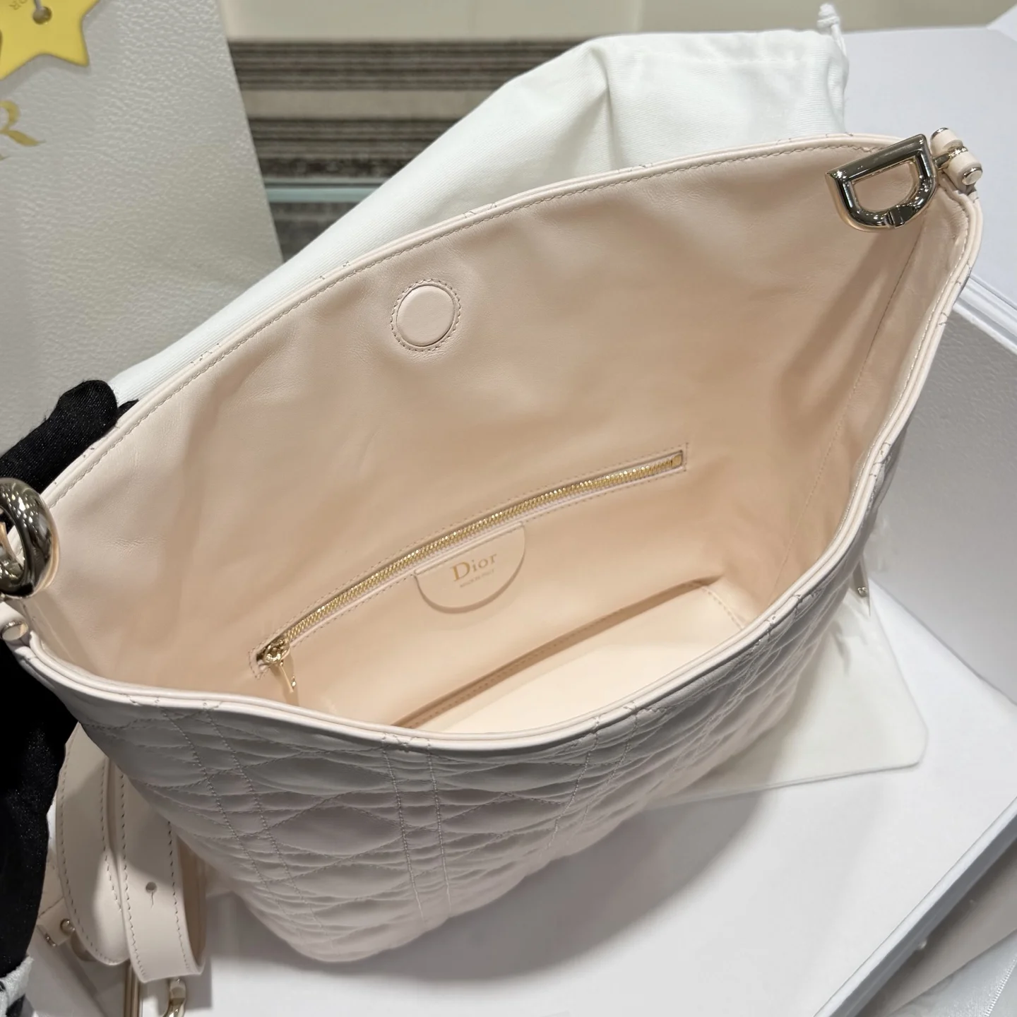 DIOR Shoulder Bags Cream-Gold 22.5X14X7.5CM I0010060286 - Image 7